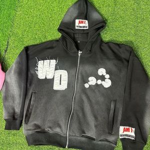 เสื้อฮู้ดซิปพรีเมียมคุณภาพสูง พิมพ์ลายสกรีน สำหรับทุกเพศ ผลิตจากผ้าฝ้ายฟลีซ 100% 450 GSM สินค้าขายดี - Product Image 4
