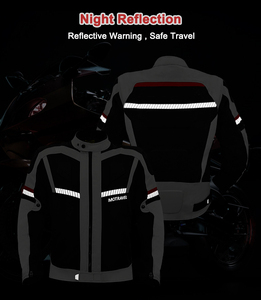 Motorcycle & Auto <b>Racing</b> Wear Men's Full Sleeve Motorcycle <b>Jacket</b> Black White Reflective Stripes Windproof Men's <b>Jackets</b> - Product Image 4