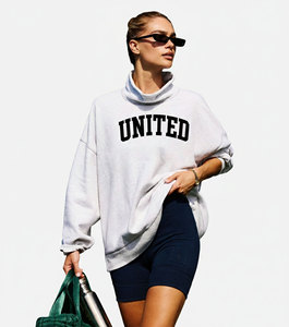 Sudadera de Felpa Francesa con Logotipo Personalizado Bordado, Informal, de Invierno, para Mujer, de Algodón, con Forro, Ecológica, Beta Upsilon Chi - Product Image 6