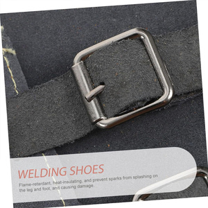 Couvre-chaussures de soudeur en cuir de vachette pleine fleur, résistant, haute performance, haute qualité, ignifuge, imperméable, vente en gros - Product Image 6