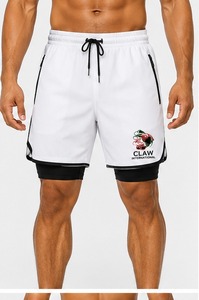 Pantalones Cortos Deportivos Personalizados para Hombre, Cintura Media, Casuales, para Gimnasio y Running, Hechos de Satén Transpirable, de Secado Rápido y Ecológicos - Product Image 1