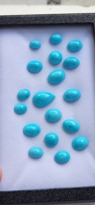 Turquesa Natural Cabujón, Piedras Preciosas Sueltas, Piedras Pulidas Azules para Joyería, Anillos, Colgantes, Proveedor Mayorista B2B a Granel - Product Image 3