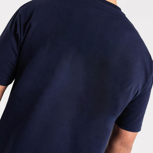 Camisetas Lisas Azul Marino Personalizadas al por Mayor de Alta Calidad para Hombre, Camisetas Unisex de Corte Holgado, Camisetas con Logotipo Personalizado - Product Image 6