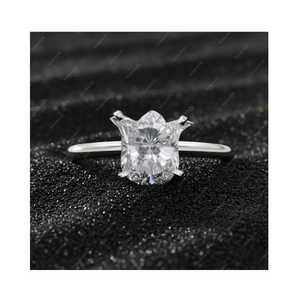 Ideas de regalos de Navidad originales, anillo de diamantes único de 10 quilates con corte tulipán, personalizado para mamá, papá, esposa, marido, joyería por menos de 500 para 2025 - Product Image 1