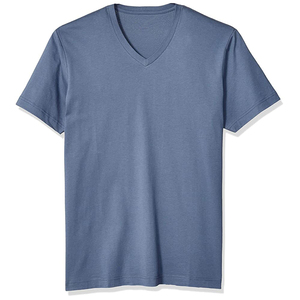 เสื้อยืดคอกว้างผู้ชาย ดีไซน์ใหม่ แขนสั้น ปรับแต่งได้ ผ้าฝ้าย 100% ทรงปกติ คุณภาพดี เสื้อยืดคอกว้างผู้ชาย - Product Image 1