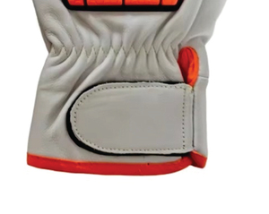 Gants de travail en cuir robuste anti-choc pour mécaniciens et plateformes pétrolières, avec protection TPR résistante aux chocs - Product Image 6