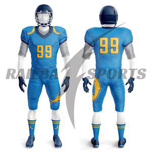 Tenues de football américain personnalisées pour équipes – Maillots de football américain sur mesure avec numéros de joueur imprimés par sublimation, respirants, pour les matchs - Product Image 5