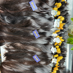 Extensiones de Cabello Humano Virgen Vietnamita RUSA, Puntas Completas, Cabello Natural, Doble Trama a Máquina, 100g, Todos los Colores, de un Solo Donante, Hanói - Product Image 3