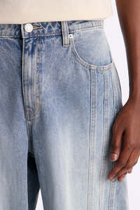 Jeans de Mezclilla para Hombre, Corte Recto, Lavado a la Piedra, Cintura Media, Corte Regular, Algodón, Casual, para Primavera - Product Image 3