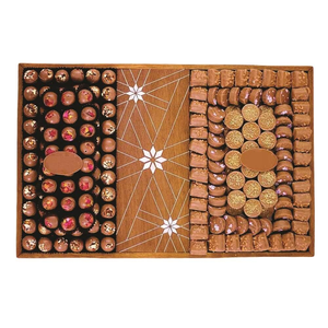 Plateau à chocolats en bois et nacre, plateau de service pour chocolats, spécial Ramadan, assiette à bonbons décorative, utilisation quotidienne - Product Image 3