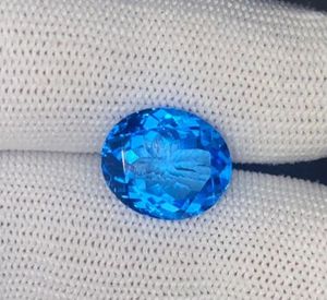 Piedra Preciosa de Turquesa Natural de 9.60 Ct |   Corte Ovalado |   Azul Cielo |   Piedras Sueltas de Calidad para Joyería - Product Image 1