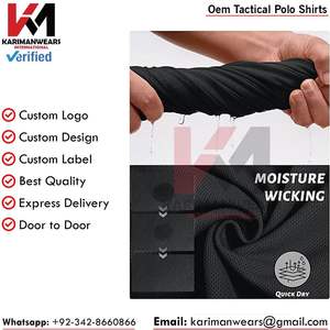 Camiseta Polo Táctica Premium para Paintball con Costuras Reforzadas, Suministro al por Mayor con Marca Personalizada - Product Image 4
