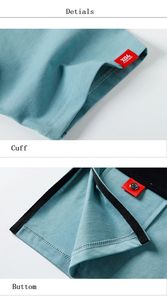 Camiseta Unisex Retro Vintage de Algodón Grueso Tejido de Manga Corta con Logo Personalizado, Top Holgado, Prenda Exterior, Parte Delantera Lisa, Hombro Caído, Efecto Lavado - Product Image 5