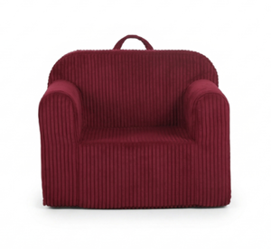 Canapé moderne pour enfants, chaise pour tout-petits en mousse compressée, confortable, entièrement en mousse, tissu en velours côtelé, pour chambre à coucher et école. - Product Image 3