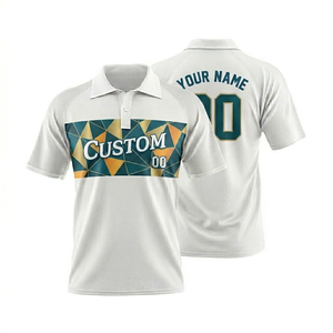 Polo Deportivo Sublimado Personalizado para Hombre, 185GSM, Poliéster Resistente, Transpirable, para Equipos de Cricket y Tenis - Product Image 5