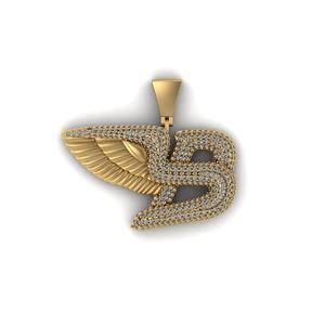 SHRAMAN DIAMOND Colgante Fino de Plata de Ley 925 con Moissanita y Letra Inicial B Personalizada, Chapado en Rodio, Estilo Hip Hop para Hombre - Product Image 1