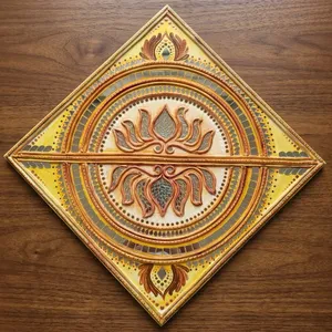 Panel de Arte Mural Lippan Tradicional de Súper Calidad, Decoración Metálica Ornamental Hecha a Mano con Diseño en Relieve Detallado para Hogar u Oficina - Product Image 3