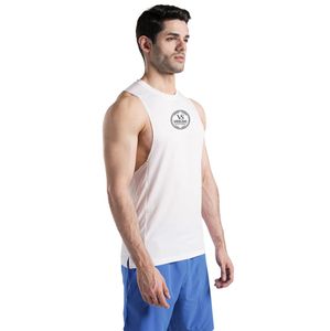 <b>White</b> Lifting Drop Sleeves <b>Tank</b> <b>for</b> Weightlifting Gym Workout Fitness Training Breathable Athletic Sleeveless Sportswear - Product Image 4