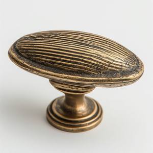 Heavy Solid Brass <b>Door</b> <b>Knob</b> Antique Finish Decorative Round Style for Interior <b>Door</b> Hardware - Product Image 3