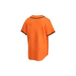 เสื้อเบสบอลคอวีแบบเรโทรติดกระดุมไม่มีโลโก้ - Product Image 4