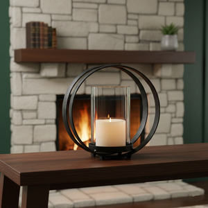 Wholesale Eco Friendly Durable Decorative Square Metal Ring Style <b>Tealight</b> Stand Gold <b>Candle</b> Holder for Wedding Christmas Home - Product Image 2