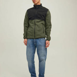 Veste légère en laine 100% pour homme, imprimée et brodée, respirante, en polaire, coupe ample, séchage rapide, écologique - Product Image 1