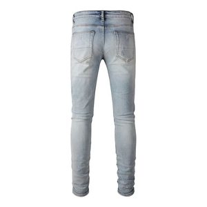 Pantalones Vaqueros de Mezclilla de Poliéster para Hombre, Casuales, de Verano, Transpirables, con Logotipo Personalizado, Fabricante y Proveedor Mayorista OEM - Product Image 3