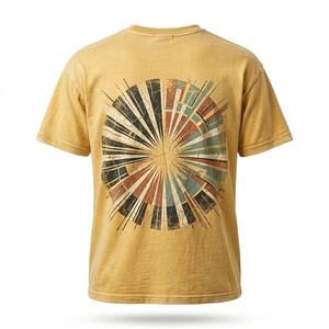 เสื้อยืดคอกลมแขนสั้นทรงปกติผ้าฝ้ายวินเทจหนัก 240 กรัมสำหรับผู้ชาย พิมพ์ลายสกรีน มีสินค้าพร้อมส่ง รับผลิตแบบ OEM และติดฉลากส่วนตัว - Product Image 2