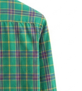<b>Mens</b> Checkered <b>Flannel</b> <b>Shirt</b> 100% Cotton Eco-Friendly Breathable Quick Dry Soft Comfortable Long Sleeve Horn Button Casual - Product Image 6