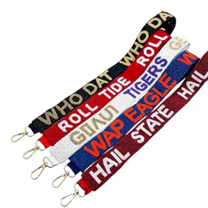 Beads Beaded Embroidered <b>Bag</b> Strap Luxury Seed Beads Embroidery Decorative <b>Bag</b> Strap With customized size - Product Image 1