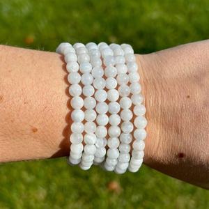 Wholesale <b>Blue</b> Calcite 8mm Carved Beads Premium Grade <b>Crystal</b> Durable <b>Bracelet</b> Buy Love Healing Souvenir Gift Mascot Style - Product Image 3