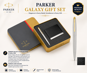 ชุดปากกาโรลเลอร์บอลสเตนเลสสตีลพรีเมียม Parker ดีไซน์ลายนูนทำมือ เหมาะสำหรับของขวัญรับปริญญา ของที่ระลึกส่งเสริมการขาย สำนักงานธุรกิจ - Product Image 2