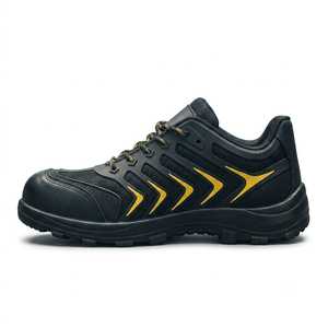 Chaussures de sécurité noires en maille mi-montantes, sportives, à lacets, anti-perforation, antistatiques, respirantes, en maille tricotée, avec embout en acier, pour l'industrie minière - Product Image 6