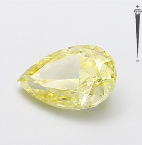 Diamante Cultivado en Laboratorio con Certificación IGI, Corte Pera Modificado de 2.05 CT, Color Amarillo Intenso Fantasía, Claridad VS1, CVD LG 800611677 para Joyería - Product Image 4