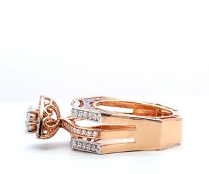 Anillo de Cóctel AMBER JEWELS T-1070 con Moissanita de Corte Hexagonal, Chapado en Rodio, Engaste de Garras, Unisex, de Lujo, para Compromiso, Certificado IGI - Product Image 2