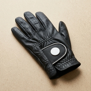 Guante de Golf Cabretta de Marca Privada, Personalizado para Mano Izquierda, Cuero Perforado en el Dorso, Ajuste Cómodo, Muñequera Ajustable, Proveedor OEM - Product Image 3