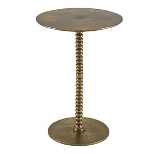 Table d'appoint décorative élégante en métal avec détails sculptés pour un style intérieur haut de gamme - Product Image 6