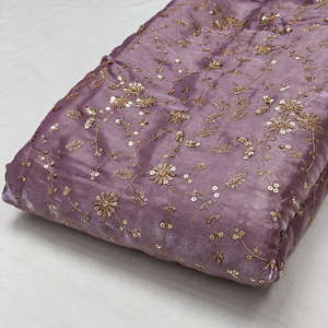 Tissu brodé SQ, tissu perlé, tissu en soie chiffon brodé, matière pour robe de soirée, textile fantaisie, vente en gros, exportation, fournisseur UE - Product Image 2