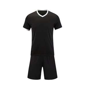 Ensemble de tenue de football unisexe, maillot et short de sport actif, coupe sablier, tenue d'entraînement athlétique performante pour équipe, 100% personnalisable - Product Image 1
