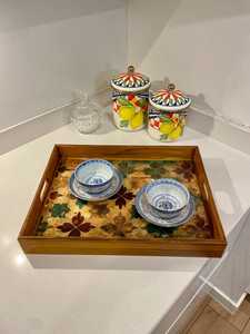 Wooden Enamel Coated Design Serving Tray Hotels & Restaurant Kitchenware Table Tray High Quality - Product Image 5