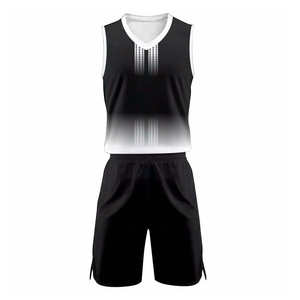 Conjunto de uniforme de baloncesto de poliéster ligero con sublimación para diseños vibrantes y duraderos. Servicio OEM disponible. - Product Image 2