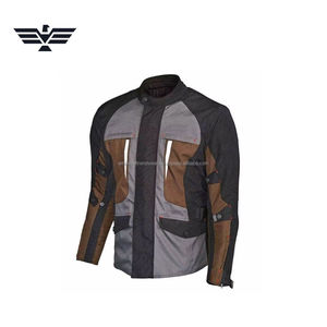 Chaqueta de Motociclismo Unisex para Aventura y Turismo, de Cuero/Cordura, Impermeable, Transpirable, de Secado Rápido, para Todas las Estaciones, Protectora, de Manga Larga - Product Image 6