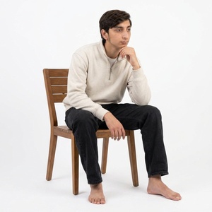 Sweat-shirt personnalisé pour homme avec fermeture éclair courte, en molleton doux, coupe classique, col montant, style décontracté, streetwear urbain, essentiel - Product Image 3