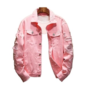 เสื้อแจ็กเก็ตคอปกแบบมีกระดุมปักลายสตรีทสวมใส่สบายดีไซน์ทันสมัย - Product Image 1