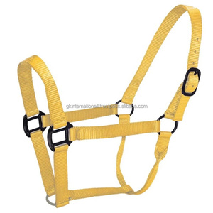 Harnais pour cheval en nylon épais et résistant, aux couleurs vives et aux tailles personnalisées, avec des accessoires en acier inoxydable nickelé de qualité supérieure. - Product Image 6