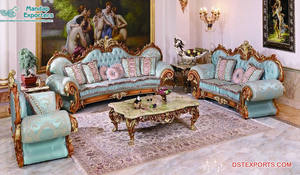 Juego de mesa de comedor tallada en oro europeo, muebles de comedor rectangulares de lujo, tallados a mano, estilo más nuevo - Product Image 4