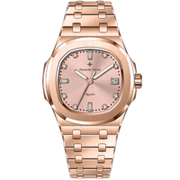 Montre pour femme Alexander Ferros 6152R/16 en acier inoxydable, fermoir papillon, cristal saphir, cadran de 33 mm, mouvement à quartz MIYOTA, 50 m