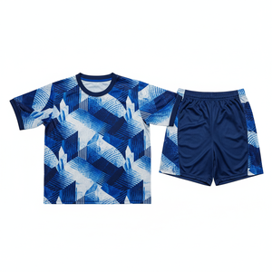 Maillot de football personnalisé respirant à séchage rapide, ensemble complet, design par sublimation, en polyester, pour femme, uniforme de football, short court devant - Product Image 5