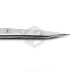 Ciseaux dentaires Goldman Fox droits TC 13 cm en acier inoxydable, instruments chirurgicaux manuels certifiés CE pour usage hospitalier, anneaux dorés - Product Image 2