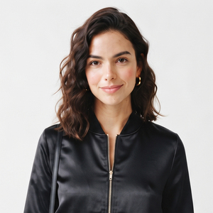 Wholesale <b>Women</b> <b>Bomber</b> <b>Jackets</b> Custom Design <b>Lightweight</b> <b>Bomber</b> Zip Up <b>Jacket</b> Manufacturer Crewneck Black <b>Bomber</b> <b>Jackets</b> - Product Image 4